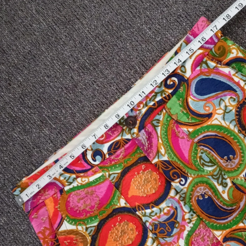 🧡Mr. Turk🧡 - Multicolor Paisley Print Jacquard Cotton Short - Picture 10 of 14